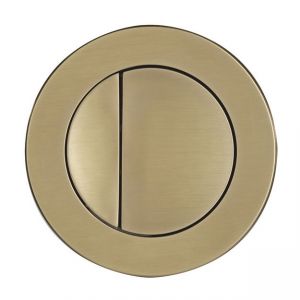 Roper Rhodes Brushed Brass Round Dual Flush Button