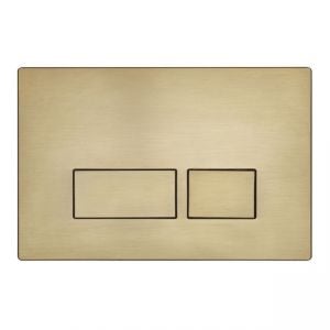 Roper Rhodes Plaza Brushed Brass Dual Flush Plate TR9036