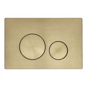 Roper Rhodes Rondo Brushed Brass Dual Flush Plate TR9037