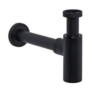 Roper Rhodes Round Matt Black Bottle Trap