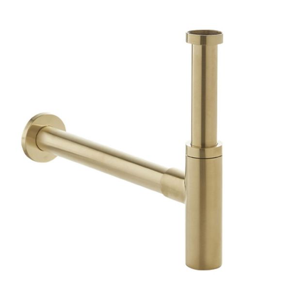 Roper Rhodes Round Brushed Brass Bottle Trap