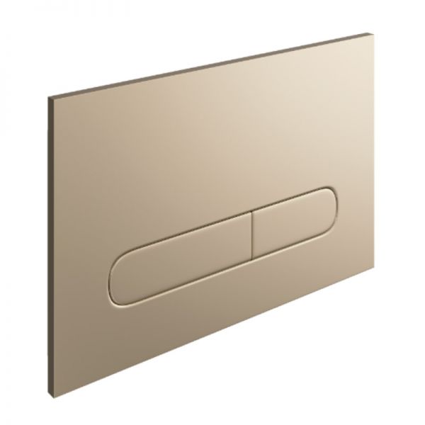 Tissino Rocco2 Curvo Dual Flush Plate Brushed Brass