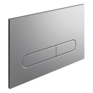 Tissino Rocco2 Curvo Dual Flush Plate Chrome