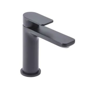Tavistock Savour Black Mono Basin Mixer Tap with Waste