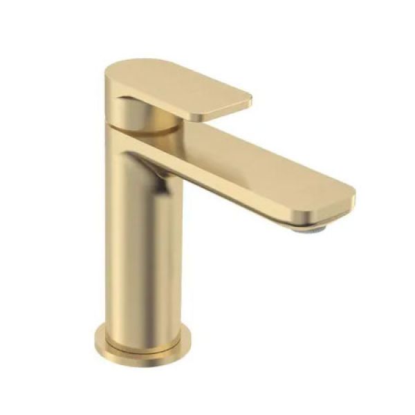 Tavistock Savour Brushed Brass Mono Basin Mixer Tap with Waste
