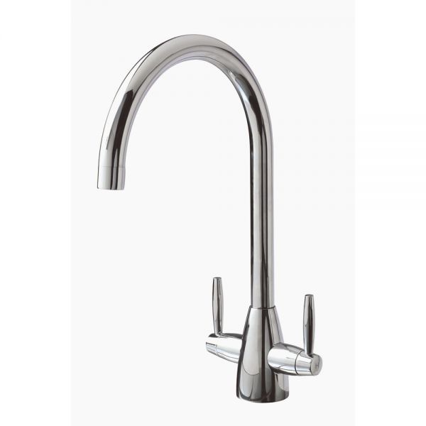 Clearwater Tutti Dual Lever Chrome Twist & Spray Monobloc Kitchen Sink Mixer Tap
