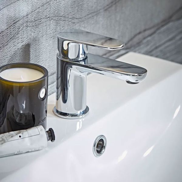 Tavistock Zero Chrome Mini Basin Mixer Tap with Waste #2