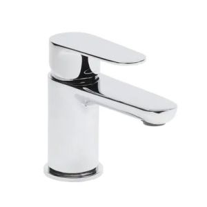 Tavistock Zero Chrome Mini Basin Mixer Tap with Waste