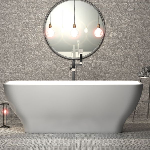 Charlotte Edwards Thebe Gloss White 1700 Freestanding Bath #2