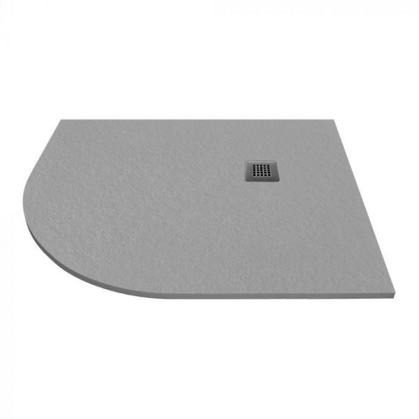 Tissino Giorgio2 1200 x 900 Offset Quadrant Left Hand Grey Slate Effect Shower Tray