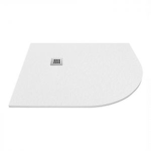 Tissino Giorgio2 1200 x 900 Offset Quadrant Right Hand White Slate Effect Shower Tray