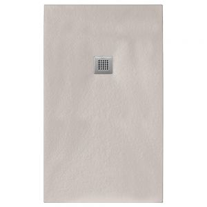 Tissino Giorgio2 2000 x 900 Rectangular Soft Taupe Slate Effect Shower Tray