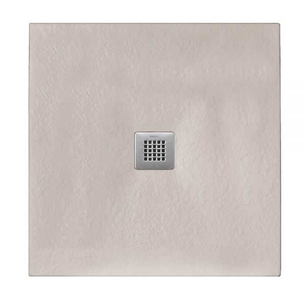 Tissino Giorgio2 900 x 900 Square Soft Taupe Slate Effect Shower Tray