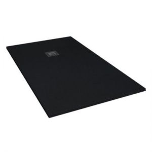 Tissino Giorgio2 900 x 900 Square Black Slate Effect Shower Tray
