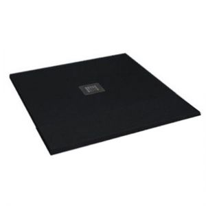 Tissino Giorgio2 800 x 800 Square Black Slate Effect Shower Tray