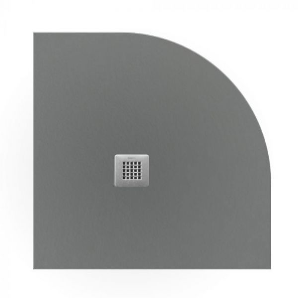 Tissino Giorgio2 1000 x 1000 Quadrant Grey Slate Effect Shower Tray