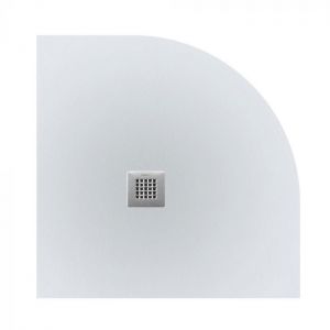 Tissino Giorgio2 800 x 800 Quadrant White Slate Effect Shower Tray