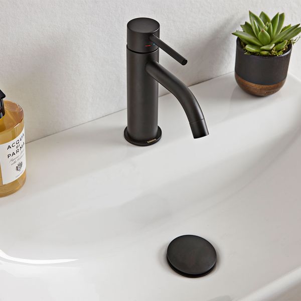 Tissino Parina Matt Black Mono Basin Mixer Tap #2