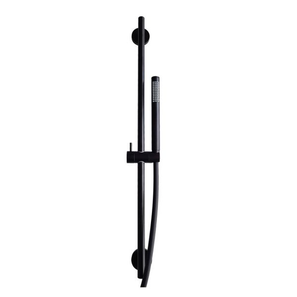 Tissino Parina 750mm Matt Black Slide Rail Shower Kit