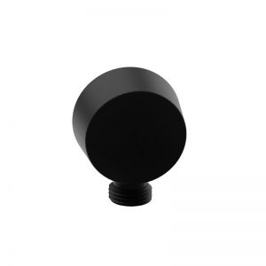 Tissino Parina Matt Black Round Wall Outlet Elbow