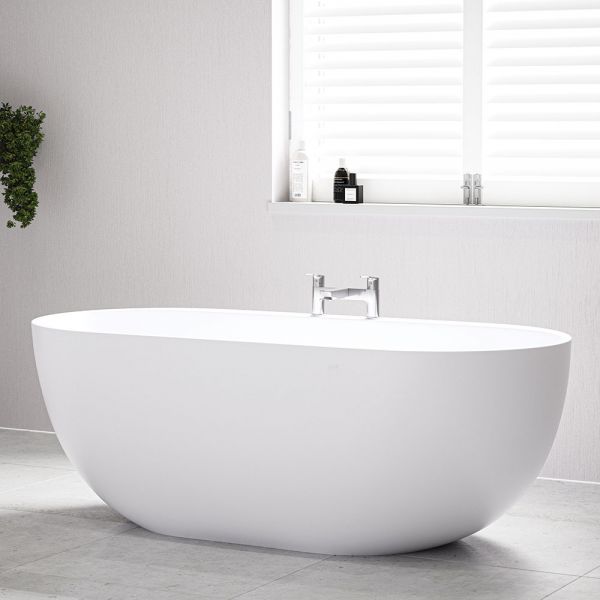 Tissino Tanaro 1680 x 780 Freestanding Double Ended Bath with Ledge