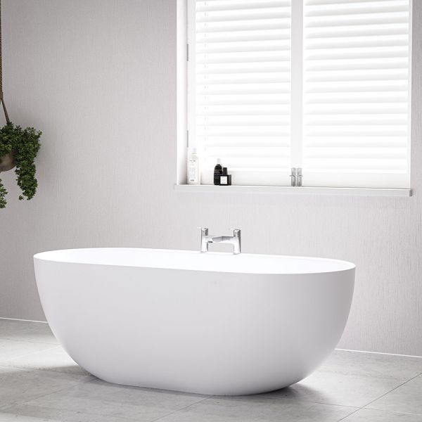 Tissino Tanaro 1680 x 780 Freestanding Double Ended Bath with Ledge #2
