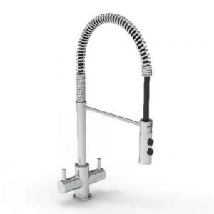 Reginox Titania Chrome Flexi Spray Kitchen Mixer Tap with Pull Out Spout