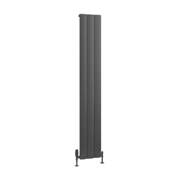 Eastbrook Tordino 1800 x 280 Matt Anthracite Aluminium Designer Radiator
