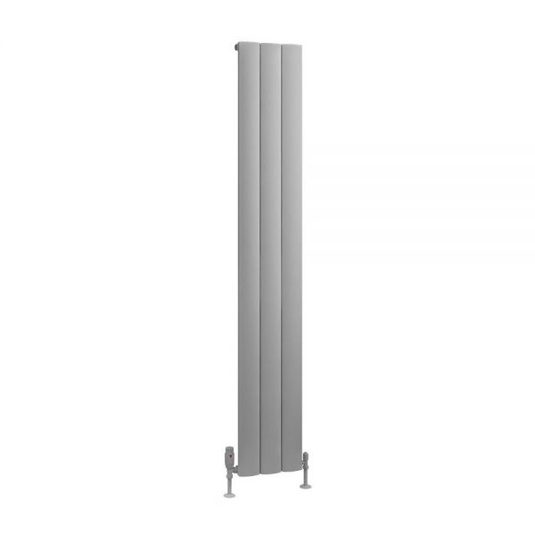 Eastbrook Tordino 1800 x 280 Matt Grey Aluminium Designer Radiator