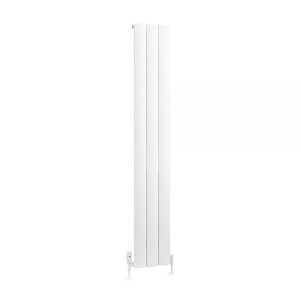 Eastbrook Tordino 1800 x 280 Matt White Aluminium Designer Radiator