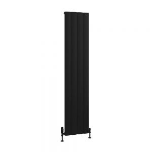 Eastbrook Tordino 1800 x 375 Matt Black Aluminium Designer Radiator