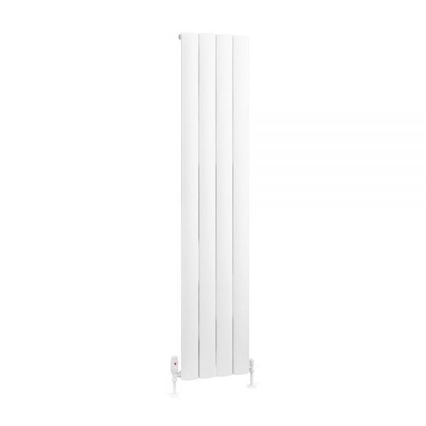 Eastbrook Tordino 1800 x 375 Matt White Aluminium Designer Radiator