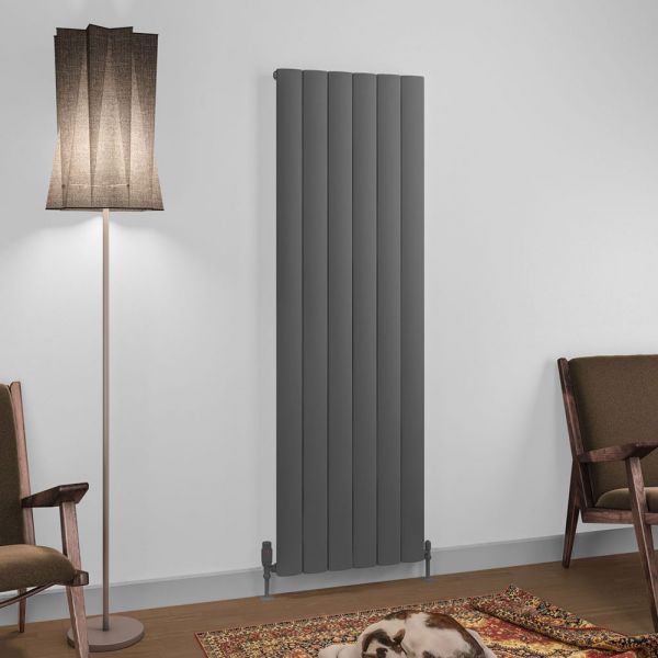 Eastbrook Tordino 1800 x 565 Matt Anthracite Aluminium Designer Radiator #2