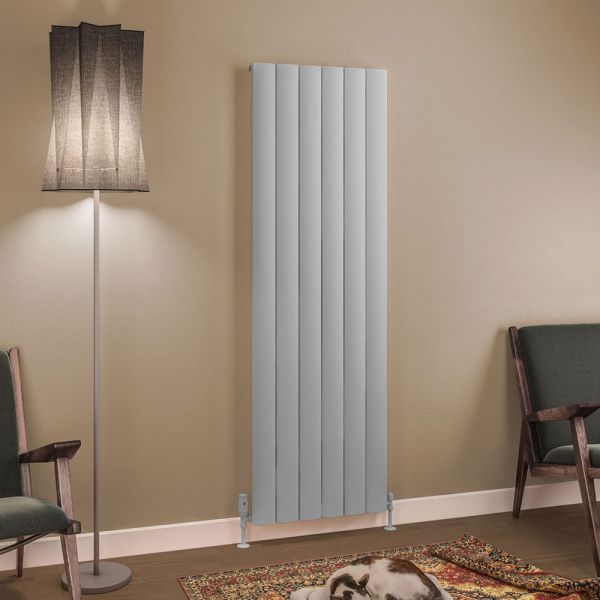 Eastbrook Tordino 1800 x 565 Matt Grey Aluminium Designer Radiator #2