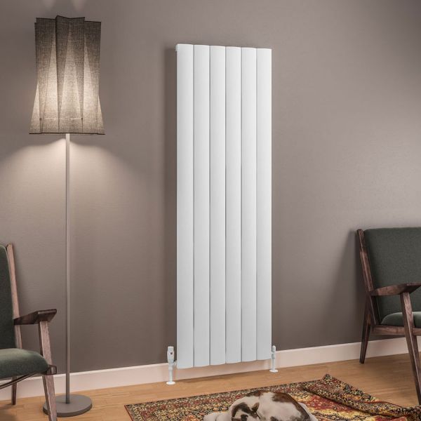 Eastbrook Tordino 1800 x 565 Matt White Aluminium Designer Radiator #2