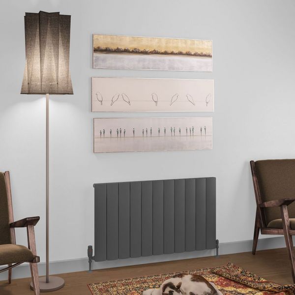 Eastbrook Tordino 600 x 1040 Matt Anthracite Aluminium Designer Radiator #2