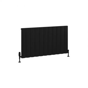 Eastbrook Tordino 600 x 1040 Matt Black Aluminium Designer Radiator