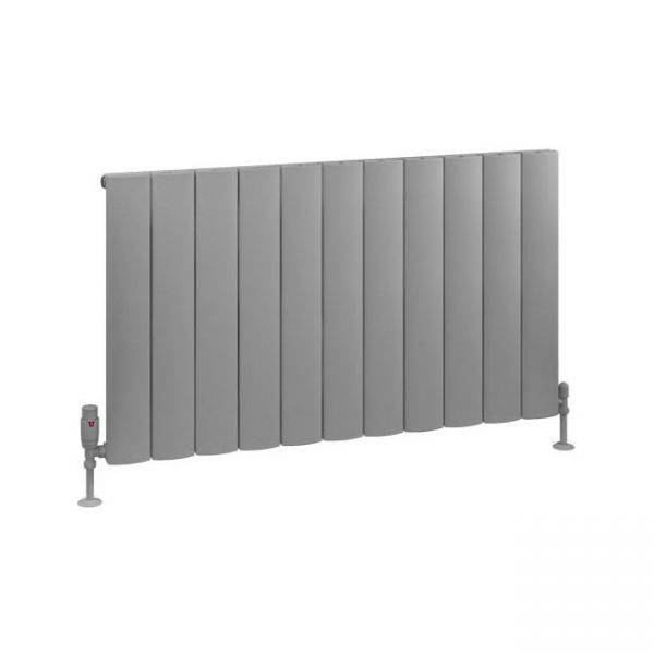 Eastbrook Tordino 600 x 1040 Matt Grey Aluminium Designer Radiator
