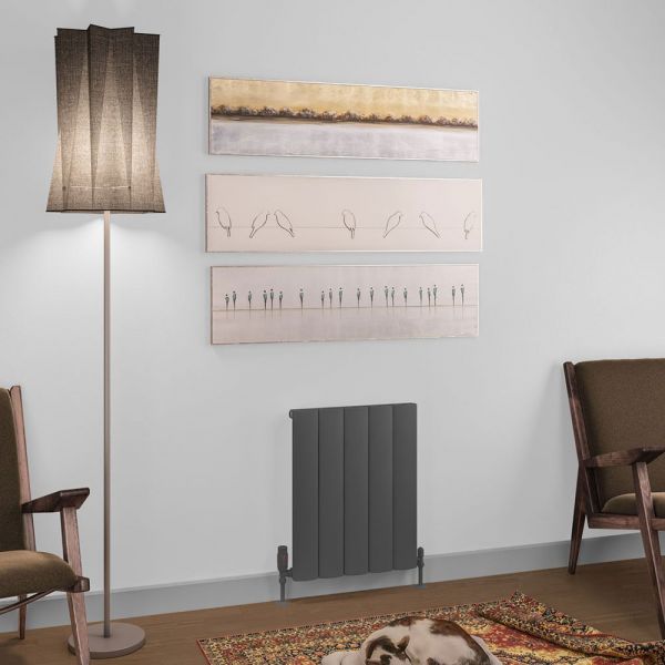 Eastbrook Tordino 600 x 470 Matt Anthracite Aluminium Designer Radiator #2