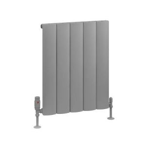 Eastbrook Tordino 600 x 470 Matt Grey Aluminium Designer Radiator