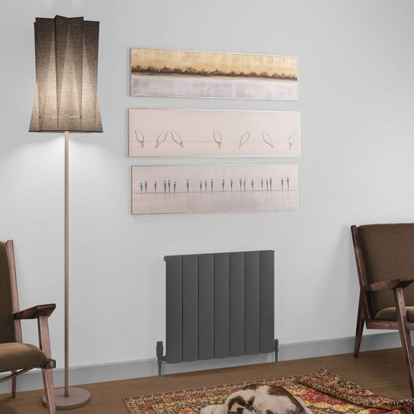 Eastbrook Tordino 600 x 660 Matt Anthracite Aluminium Designer Radiator #2