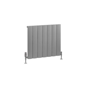 Eastbrook Tordino 600 x 660 Matt Grey Aluminium Designer Radiator