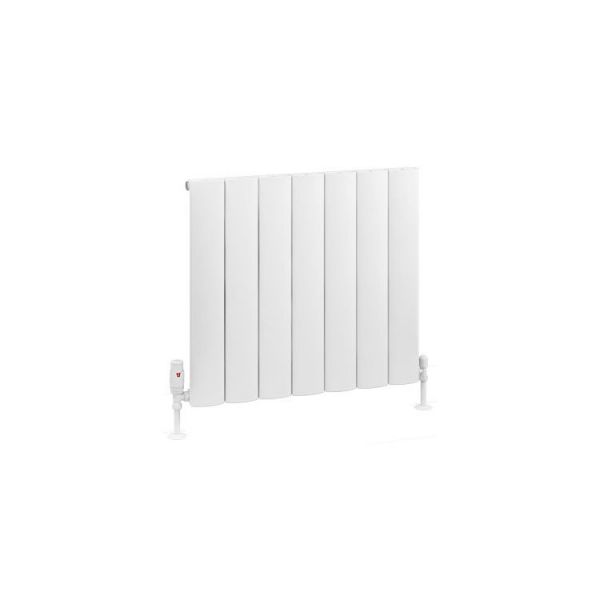 Eastbrook Tordino 600 x 660 Matt White Aluminium Designer Radiator