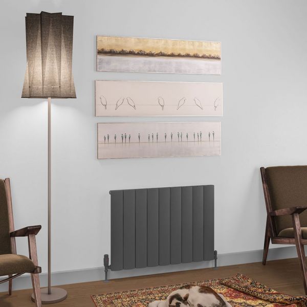 Eastbrook Tordino 600 x 850 Matt Anthracite Aluminium Designer Radiator #2