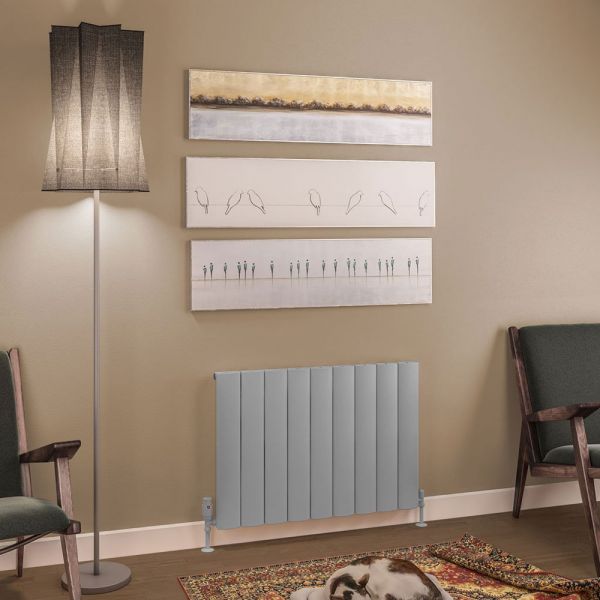 Eastbrook Tordino 600 x 850 Matt Grey Aluminium Designer Radiator #2