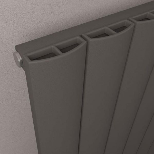 Eastbrook Tordino 600 x 1040 Matt Anthracite Aluminium Designer Radiator #3