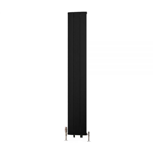 Eastbrook Trent 1800 x 280 Matt Black Aluminium Designer Radiator