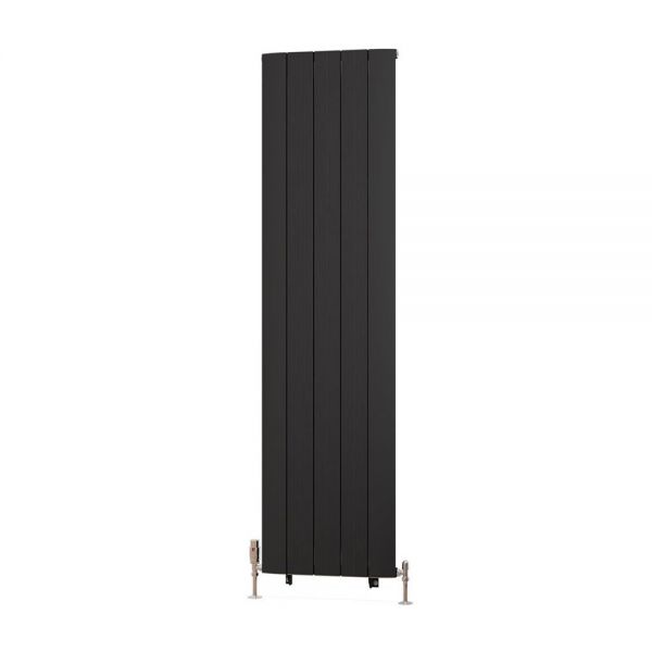 Eastbrook Trent 1800 x 470 Matt Black Aluminium Designer Radiator