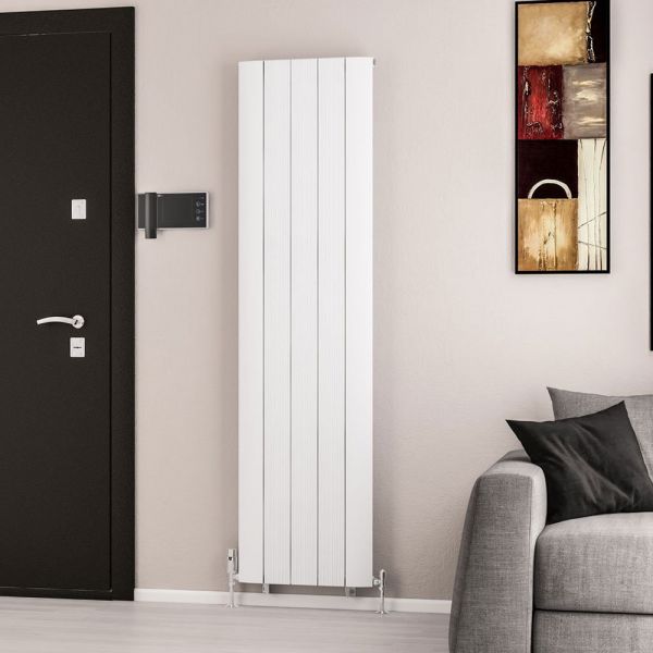 Eastbrook Trent 1800 x 470 Matt White Aluminium Designer Radiator #2