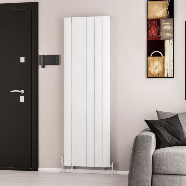 Eastbrook Trent 1800 x 565 Matt White Aluminium Designer Radiator #2